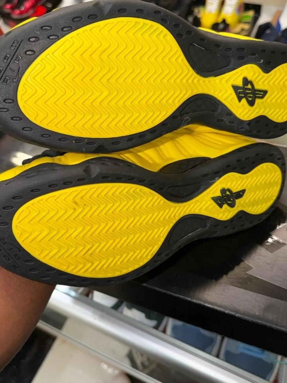 Nike Kids Black and Yellow High-Top Sneakers